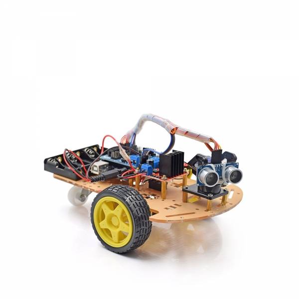 2WD Ultrasonic Smart Tracking Moteur Robot Car Kit For Arduino front